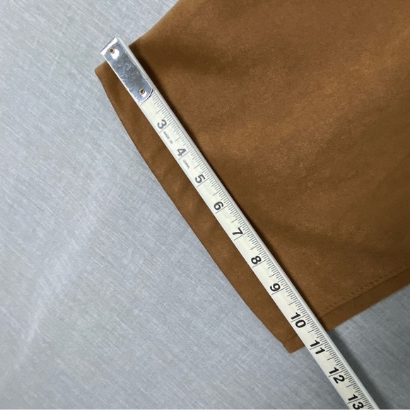 Sofia Jeans Melisa Flare Pants Womens 16 Brown Button Fly Soft Suede Feel - Picture 13 of 14